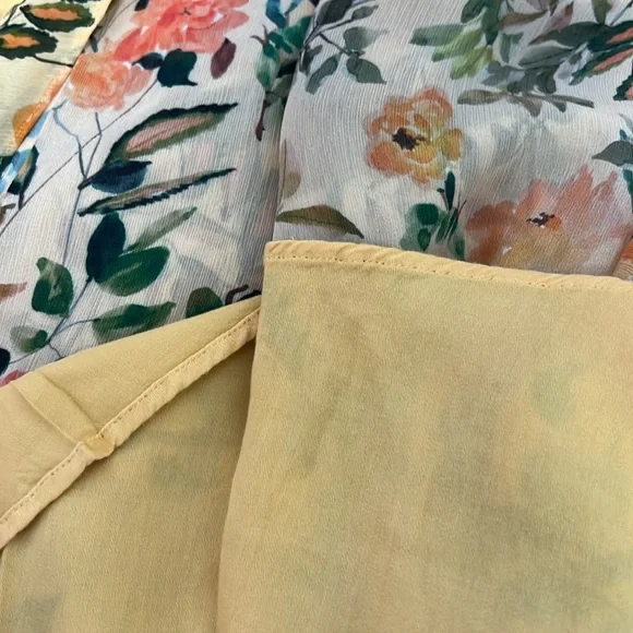 Rays for days laurel Yellow Floral Long Sleeve Dress size XS - Picture 10 of 11